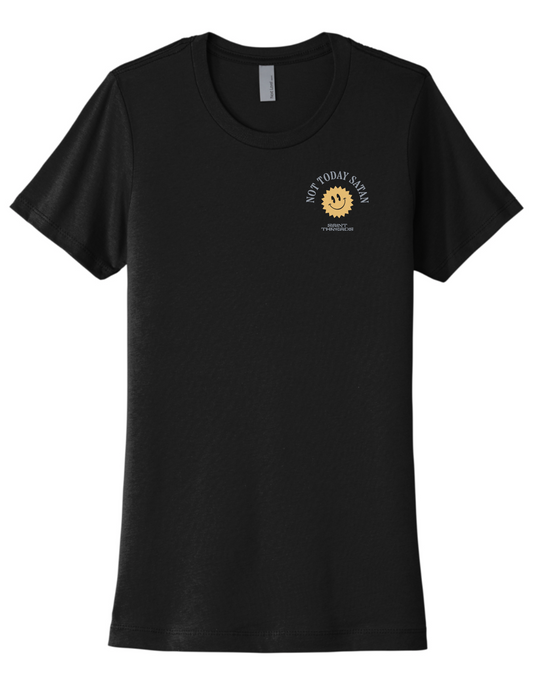 Not Today Satan WOMEN'S SLIM FIT TEE